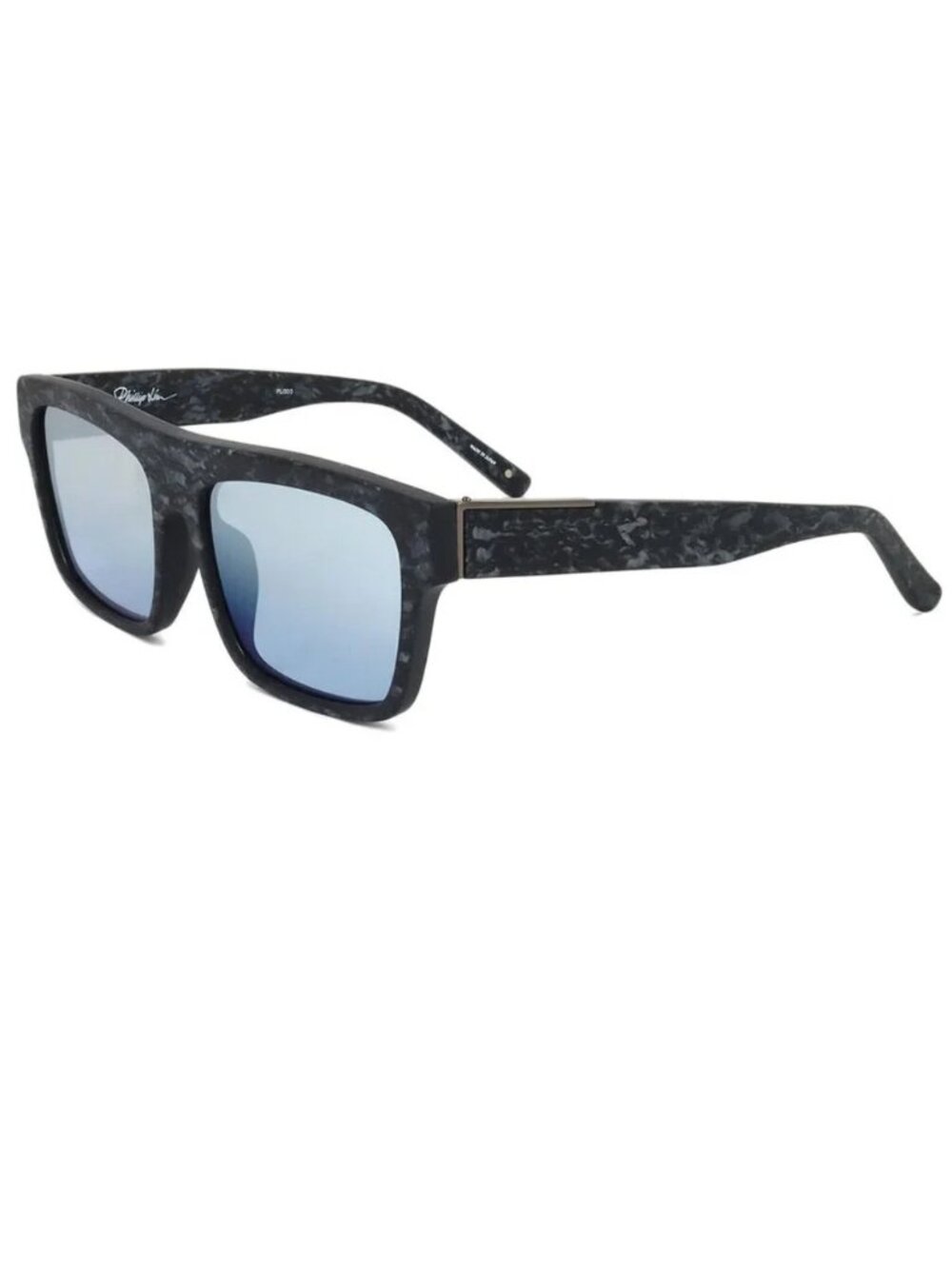 3.1 Phillip Lim x Linda Farrow PI40 56mm Grey Acetate Blue Lens Sunglasses